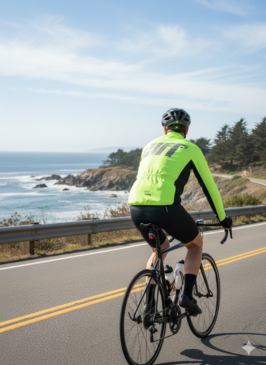 men's woven cycling jacket