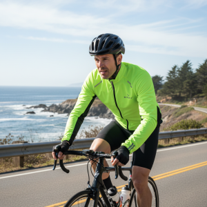 men's woven cycling jacket