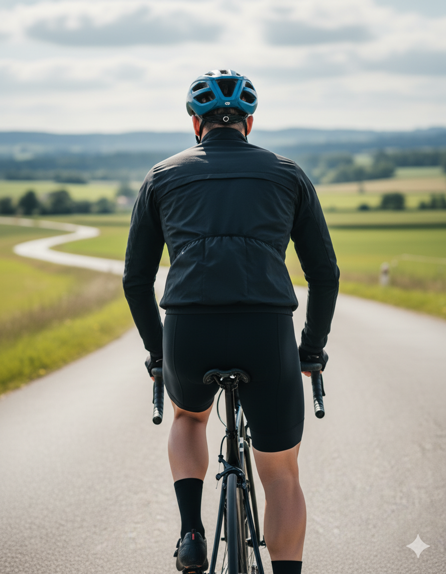 men's woven cycling jacket