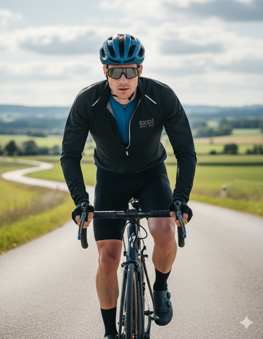 men's woven cycling jacket