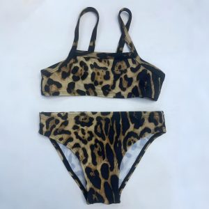 Girl's Leopard swim sets