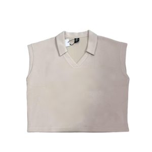 Women's Knitted Polo crop